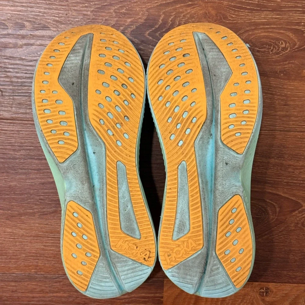 Hoka Men’s Blue and Green Running Shoes - Picture 9 of 10